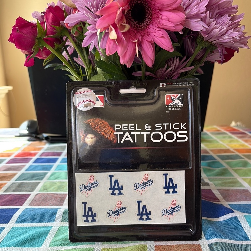 ⚾️ MLB LOS ANGELES Peel & Stick Tattoos ⚾️ NWT ⚾️